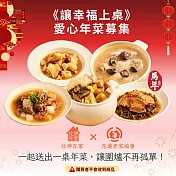 《灶神在家X花蓮老家協會》《讓幸福上桌》愛心年菜募集(捐贈者不會收到商品)