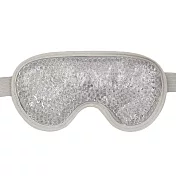 【環安家居】凝膠珠珠眼罩 冷熱雙效絨布護眼罩 （無壓感佩戴 兩面可用） 灰色20.5×9.8cm