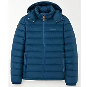 【荒野wildland】男700FP可拆帽輕暖羽絨外套225霧青色 M 霧青色