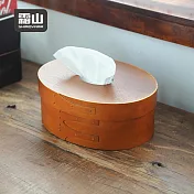 【日本霜山】夏克風天然雲杉木面紙盒/衛生紙盒/紙巾盒