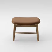 Maruni Meguro 目黑 腳凳 （胡桃木、棕色皮革）