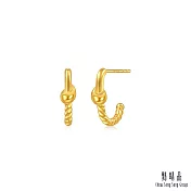 【點睛品】網路獨家款 守護夢想 黃金耳環_計價黃金(一對)
