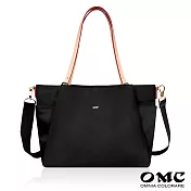 【OMC】女神大容量通勤兩用托特包82743(5色可選) 黑色