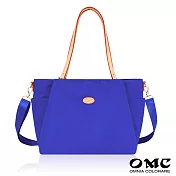 【OMC】女神大容量通勤兩用托特包82743(5色可選) 彩藍
