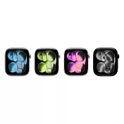 Apple Watch Series 11 (GPS+行動網路版) 46mm鋁金屬錶殼搭配運動型錶帶-M/L 曜石黑/黑