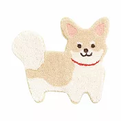 Fandit Animal 日本進口呆萌療癒系柯基柴柴可愛腳踏墊 質地柔軟 柯基