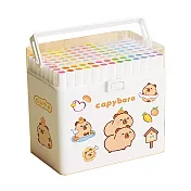 【環安家居】卡皮巴拉丙烯麥克筆 學生麥克筆 （美術專用 彩繪筆 馬克筆 可水洗) 80色