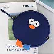 Romane Brunch brother 早午餐兄弟 pompom 小毛球化妝包 藍