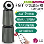 【LG樂金】PuriCare™ 360°變頻空氣清淨機(寵物旗艦款-雙層) AS111NGY1