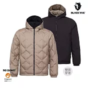 BLACKYAK 男 LIGHTZERO雙面穿羽絨外套 L 淺卡其