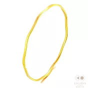 路森金飾 黃金手鍊(波浪幾何不規則窄邊55圈口金重:1.63錢+-0.03錢)