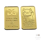 路森金飾 黃金金條(萬兩貓咪0.5錢金重:0.50+-0.03錢)