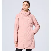 【荒野wildland】女PR棉輕量極暖防水長版外套205野玫瑰粉 S 205野玫瑰粉