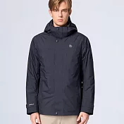 【荒野wildland】男Polartec中空輕量極暖防水外套211暮霧藍 M 211暮霧藍