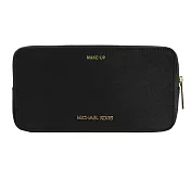Michael Kors JET SET TRAVEL 滿版防刮雙層萬用包(多色選)- 素面黑
