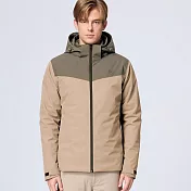 【荒野wildland】男防水3in1+羽絨兩件式外套190沙漠綠洲(內層羽絨:卡其色) M 沙漠綠洲
