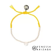 Venessa Arizaga PEARLY BEACH SMILEY 珍珠母貝微笑手鍊 黃色迷你珍珠手鍊