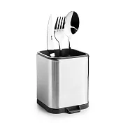 《ibili》Eureka不鏽鋼餐具收納筒(12.5cm) | 餐具收納筒 碗筷收納筒 餐具瀝水筒