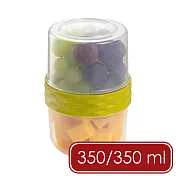 《tescoma》4Food雙層旋蓋密封罐 - 綠350ml