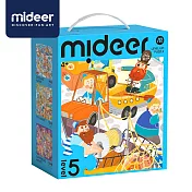 《MiDeer》-- 進階式拼圖-快樂市集(LEVEL5) ☆