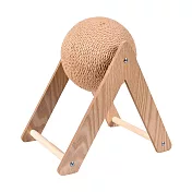 【Truly House】三角麻繩抓球 加大款 貓抓板貓玩具 三角實木貓抓球 磨爪手纏劍麻繩 貓爬架 貓抓柱