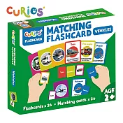 香港《Curios》 -- 英文配對認知遊戲卡-交通工具 ☆