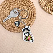 台人潮-搖滾早餐店-壓克力鑰匙圈(小)