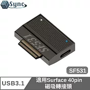 UniSyn 適用Surface 40pin磁吸轉接頭 USB3.1擴展 充電傳輸 SF531