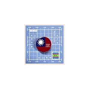 台人潮-圓形國旗-壓克力胸針/徽章