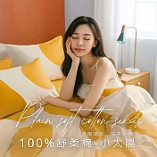 【AGAPE雅家倍】MIT台灣製 舒柔棉 單人3.5x6.2尺薄床包二件組  小太陽