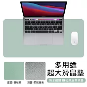 皮革滑鼠墊 電腦桌墊 皮革墊 桌面防水墊 薄荷綠 大款90*45cm