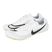 Nike 田徑釘鞋 Zoom Ja Fly 4 男鞋 白 黑 短距離 運動鞋 DR2741-102