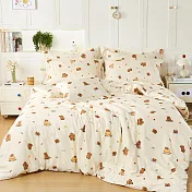 《DUYAN 竹漾》台灣製 奧地利天絲單人床包被套三件組 / 水豚假期