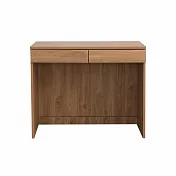 IDEA-MIT耐磨木心板加寬雙抽屜收納書桌/運費另計