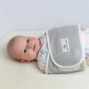 Anna&Eve 美國 嬰兒 舒眠包巾/肚圍 S號 - 純棉款-灰色