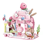 QMAN 啟蒙積木 KEEPPLAY 三麗鷗 商店街系列 彼安諾 解壓蛋糕坊