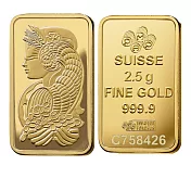 路森金飾 黃金金條-PAMP財富女神金條2.5公克(金重：0.67錢+-0.03錢)