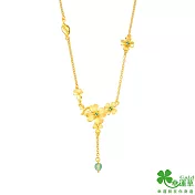 幸運草金飾 花式冒險黃金/水晶項鍊