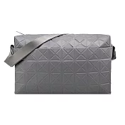 ISSEY MIYAKE 三宅一生 BAOBAO  TRACK 尼龍格紋斜背包(多色)- 灰