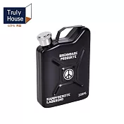 【Truly House】戰術軍風-戶外酒壺不鏽鋼大容量-150ml  反戰PRO 150ML戰術風不鏽鋼酒壺 (兩色任選) 黑色