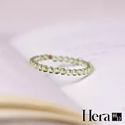 【HERA 赫拉】嫩綠葡萄石水晶極細戒指 H114112402 葡萄石