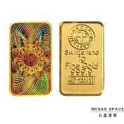 瑞士 Argor-heraeus 亞格賀利氏 1g 煥彩版本 9999 黃金條塊