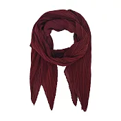 ISSEY MIYAKE 三宅一生 PP 寬摺疊圍巾(多色選)- 棕紅色