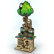 Fuumas 立體可動木質拼圖－樹獺與水豚