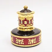 【新韻傳音】聖域轉經輪Mini(電動太陽能雙驅 供佛擺飾 佛堂祈福神器 太陽能轉經輪 如法裝臟 經正統開光/W009) 紅色