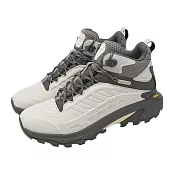 Merrell 登山鞋 Moab Speed 2 LTR Mid WP 男鞋 米白 灰 防水鞋面 戶外 機能 郊山 ML038347