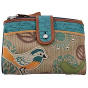 FOSSIL 森林系夢幻青鳥短夾