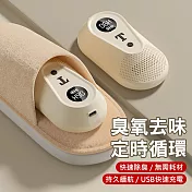 臭氧除臭器 鞋子/衣櫃/冰箱 無線淨化空氣 (USB充電) 雪梨白1入
