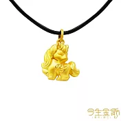 今生金飾 天使鎧馬墜 黃金墜飾