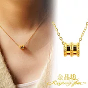 【金品坊】黃金墜子極致迷你映光小蠻腰墜飾 0.03錢±0.01 (贈鍍金鋼鍊)